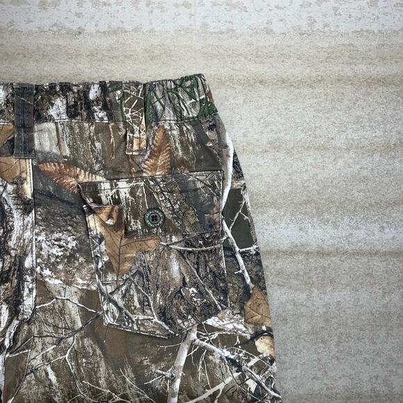 Vintage 90s Real Tree Camo Tactical Pants 28x26 Baggy Crazy Woodland Cargos - Picture 3 of 4
